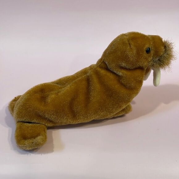 Vintage 1999 Ty Beanie Baby NWT Excellent Condition NWT Paul The Walrus 8” long - Picture 4 of 10